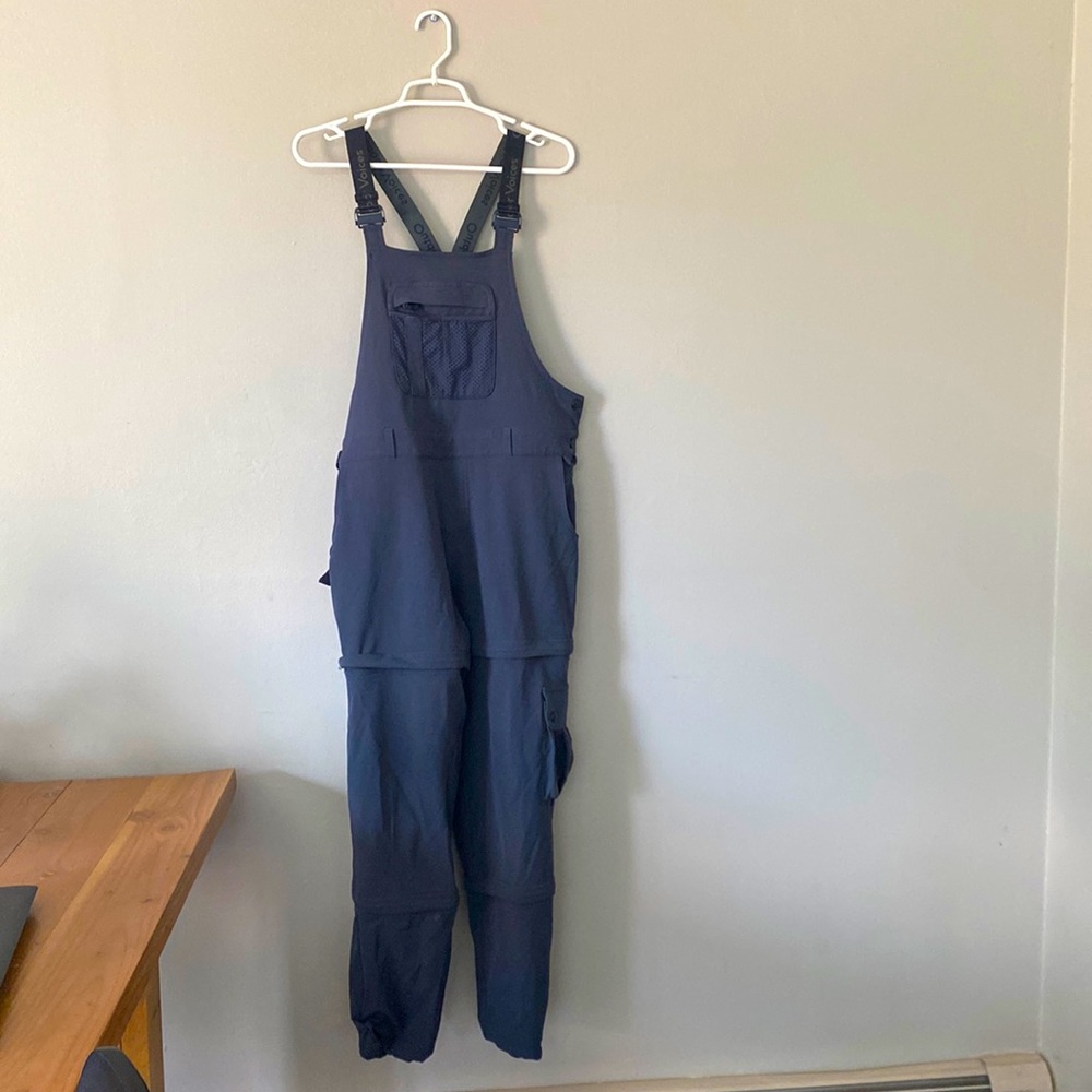 Outdoor voices rectrek convertible zip off overalls